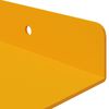 vidaXL Floating Shelf 4 pcs Mustard Yellow 40 x 18 x 2.5 cm Steel