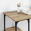 vidaXL Desk with Shelf Artisan Oak 140 x 50 x 75 cm Engineered Wood