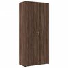 vidaXL Storage Cabinet Brown Oak 80x42.5x225 cm Engineered Wood