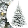 vidaXL Artificial Christmas Tree with 150 LEDs White 120 cm PE and PVC