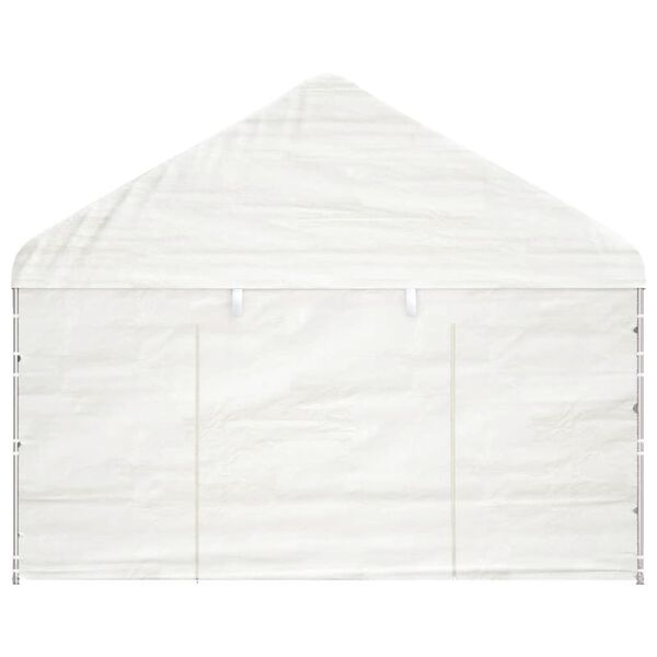 vidaXL Gazebo with Roof White 8.92x4.08x3.22 m Polyethylene