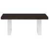 vidaXL Basin Shelf Wall Mounted Steel and Solid Wood Oak