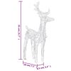 vidaXL Christmas Reindeers 4 pcs Multicolour 160 LEDs Acrylic