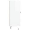 vidaXL Sideboard High Gloss White 69.5x34x90 cm Engineered Wood