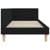 vidaXL Corner Bed Frame with Headboard Black 90 cm x 190 cm Velvet