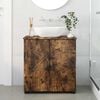 vidaXL Bathroom Cabinet with Storage Smoked Oak 61 x 35 x 64 cm