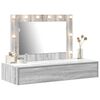 vidaXL Dressing Table Grey 100 x 40 x 70 cm Engineered Wood