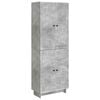 vidaXL Cabinet Set 2 pcs Concrete Grey Engineered Wood