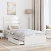 vidaXL Storage Bed with Headboard White 70 x 190 cm Engineered Wood