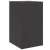 vidaXL Bedside Cabinet Black 34.5x39x62 cm Steel