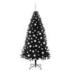 vidaXL Christmas Tree with 300 LEDs with Stand Black 180 cm PVC