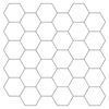 vidaXL Hexagon Tile 50 pcs White Grey 30 x 30 cm Polyurethane and PET