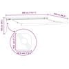 vidaXL Retractable Awning White 300 x 250 cm Fabric and Metal