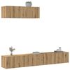 vidaXL 3 Piece TV Cabinet Set Wall-mounted Artisan Oak Engineered Wood
