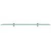 vidaXL Floating Shelves 2 pcs Glass 80x20 cm 8 mm