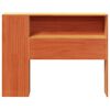 vidaXL Headboard with Storage Wax Brown 100 cm Solid Wood Pine