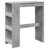 vidaXL Bar Table | Concrete Grey | Engineered Wood | 90 cm x 40 cm x 103.5 cm