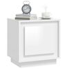 vidaXL Bedside Cabinets 2pcs HighGlossWhite 44x35x45cm EngineeredWood