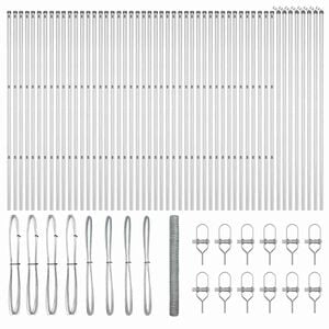 vidaXL Ground Fix Welded Wire Fence 100 x 1.5 m (W x H)