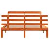 vidaXL Bed Frame with Headboard without Mattress Wax Brown 140x190 cm
