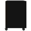 vidaXL Mobile File Cabinet with Wheels Black 45x38x54cm Engineered Wood