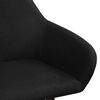 vidaXL Dining Chairs 6 pcs Black Fabric