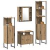 vidaXL Bathroom Furniture Set 4 pcs Artisan Oak Engineered Wood