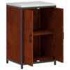 vidaXL Kitchen Storage with Shelf Rusty 60 x 50 x 92 cm Steel