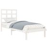 vidaXL Bed Frame without Mattress White 90x200 cm Solid Wood