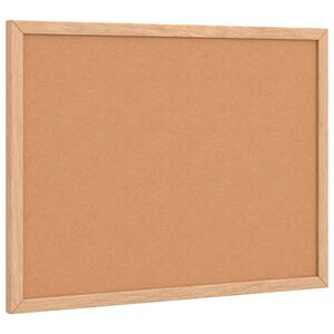 vidaXL Cork Board with Solid Pine Wood Frame 40x30 cm