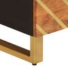 vidaXL TV Cabinet Brown and Black 70x33.5x46 cm Solid Wood Mango