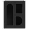vidaXL Bedside Table Black 40 x 35 x 50 cm Engineered Wood