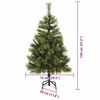 vidaXL Artificial Hinged Christmas Tree with Cones Green 120 cm