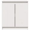 vidaXL Side Cabinet White 60x36x65 cm Solid Pinewood