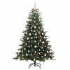 vidaXL Artificial Christmas Tree with 300 LEDs with Stand Green 180 cm