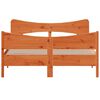 vidaXL Bed Frame without Mattress Wax Brown 160x200 cm Solid Wood Pine