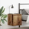 vidaXL Wall-Mounted Bedside Cabinets 2 pcs Old Wood 38x34x40 cm