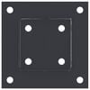 vidaXL Post Bases Square 4 pcs Anthracite 81x81 mm Powder-coated Steel