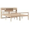 vidaXL Bookcase Bed without Mattress 180x200 cm Super King Solid Wood Pine