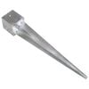 vidaXL Ground Spikes 6 pcs Silver 14x14x91 cm Galvanised Steel