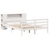 vidaXL Bookcase Bed without Mattress White 135x190 cm Double Solid Wood Pine