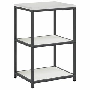 vidaXL Kitchen Storage with Shelf White 60 x 50 x 92 cm Steel