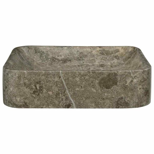 vidaXL Sink Grey 40x40x10 cm Marble