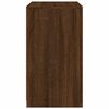 vidaXL Side Cabinet with LED Lights Brown Oak Engineered Wood