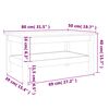 vidaXL Coffee Table Wax Brown 80x50x40 cm Solid Wood Pine