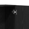 vidaXL Office Cabinet Black Oak 60 x 32 x 190 cm Engineered Wood