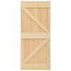 vidaXL Sliding Door with Hardware Set 100x210 cm Solid Pine Wood
