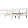 vidaXL Bed Frame with Headboard without Mattress White 150x200 cm King Size