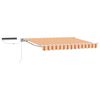 vidaXL Electric Retractable Awning Yellow, Orange and White 3 x 2.5 m