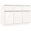 vidaXL Storage Cabinet | White | Solid pine wood | 110 x 34 x 75 cm